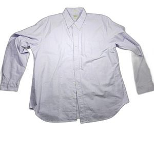 J Crew Men's XL Light Purple Long Sleeve Button Up Dress Shirt With Pocket